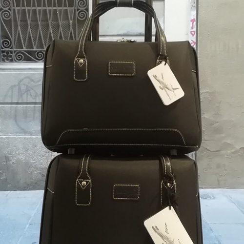 Set Suitcase total black for travel